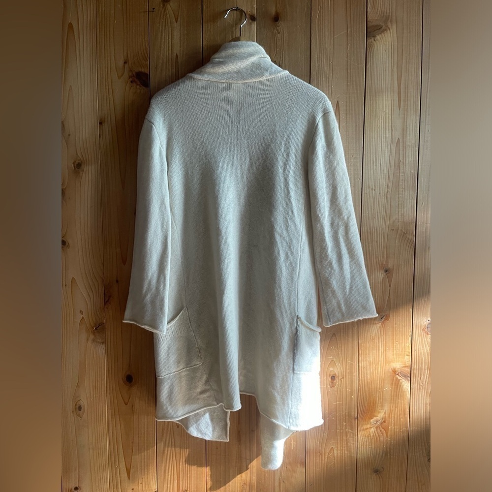 Souchi 100% Cashmere Stella pocket Cardigan sweater Handloomed - Picture 7 of 9